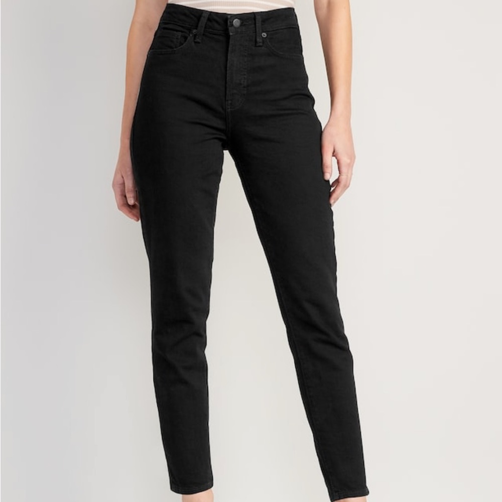 High-Waisted O.G. Straight Black Jeans for Women